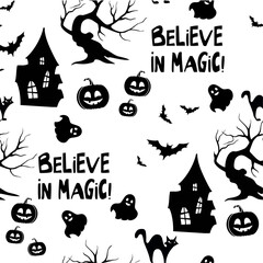 Halloween seamless pattern