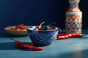 Keuken spatwand met foto red hot chili peppers © marimalina