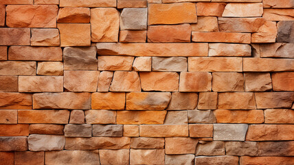 Obraz premium brown rock stone wall