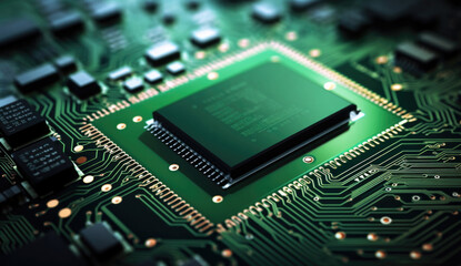 electronic circuit board with processor