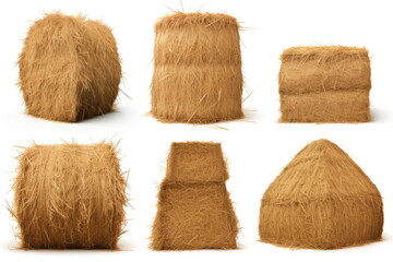 haystack on white background