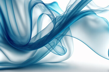 Naklejka premium Elegant fashion flying satin silk cloth design for product display. Illustration