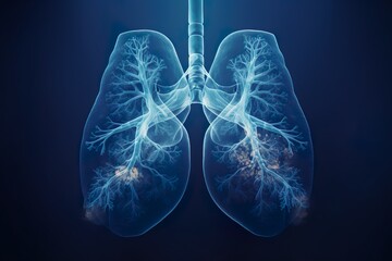 胸部・肺の透視イメージ01 - obrazy, fototapety, plakaty