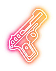 Set of Halloween neon