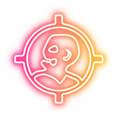 Set of Halloween neon