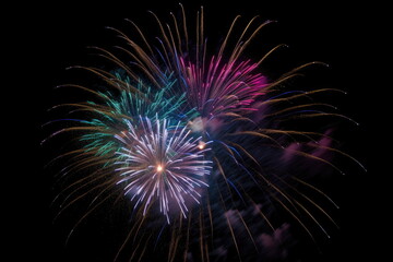 Obraz premium fireworks, colorful