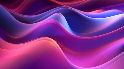 Fototapeta premium Spectrum Serenade: A Mesmerizing 3D Ballet of Melted, Multicolored Chrome Foiled Liquid Waves in Abstract Elegance with Shining Hues