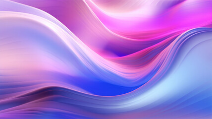 Fototapeta premium Radiant Rhapsody: A Hypnotic 3D Concerto of Melted, Multicolored Chrome Foiled Liquid Waves in an Abstract Symphony with Shining Hues 