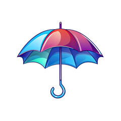 Colorful umbrella AI generative