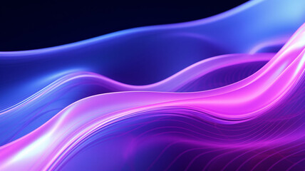 Obraz premium Aurora Elegance: A Hypnotic 3D Ballet of Melted, Multicolored Chrome Foiled Liquid Waves in an Abstract Waltz with Shining Hues