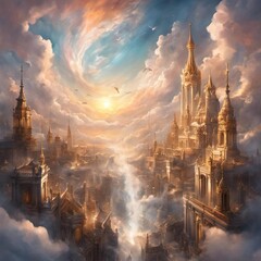 Celestial City in the clouds