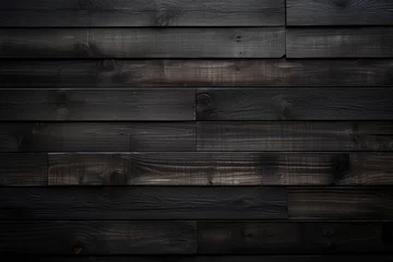 Foto op Aluminium Dark brown wood texture, background © happy_finch