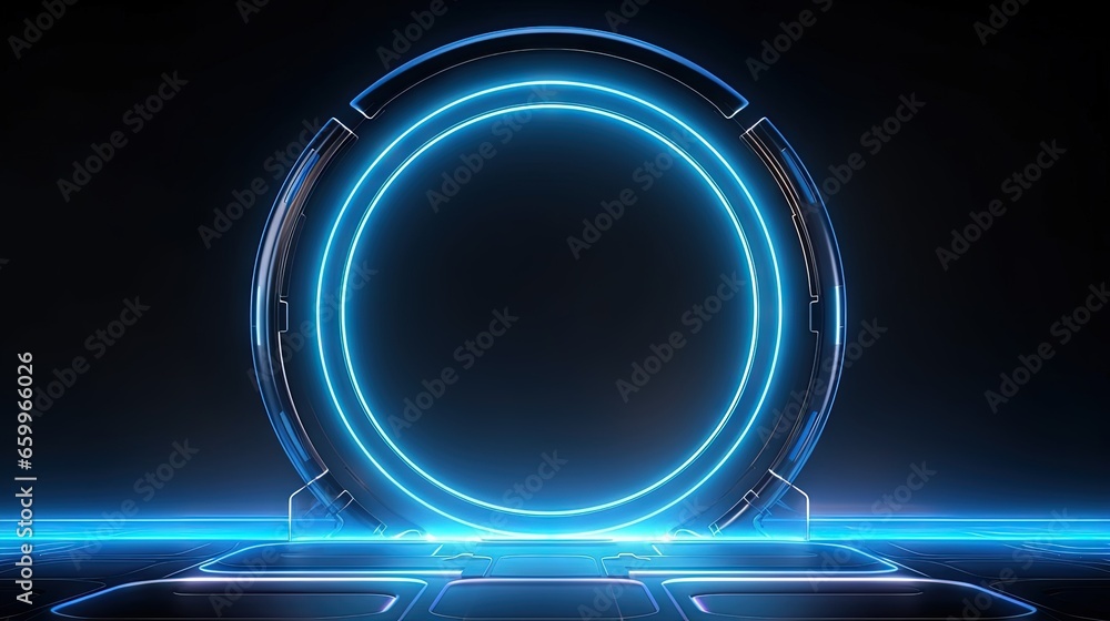 Aufkleber abstract hologram frame template design background screen science