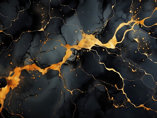 marble pattern gold and black