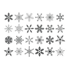snowflakes seamless pattern christmas falling snowflake
