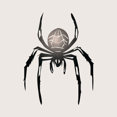 spider on a white background. vector illustration of a spider for prints and design of other illustrations