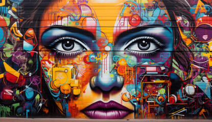 graffiti on the wall