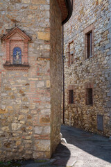 Fototapeta na wymiar Villa a Sesta, historic village in Chianti