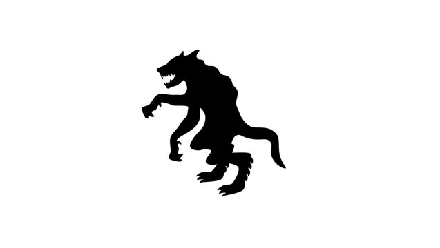 Werewolf silhouette