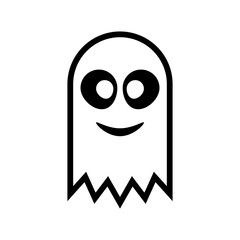 Ghost icon. Vector. Isolated on white.