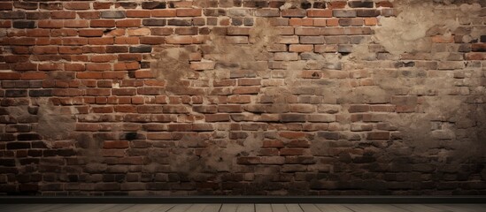 Brick wall and floor texture as a background