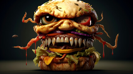 Zombie Burger: A Ghastly Delight for the Fearless Foodie