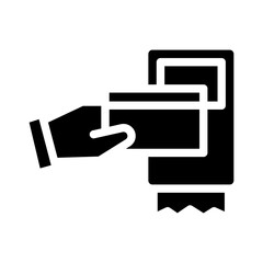 payment glyph icon illustration vector graphic. Simple element illustration vector graphic, suitable for app, websites, and presentations isolated on white background