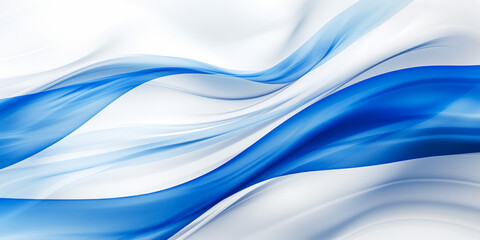 Abstract digital background or texture design in Israeli flag colors. - obrazy, fototapety, plakaty