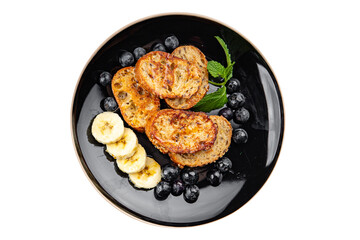 pancake day sweet toast fruit bread fried in egg holiday breakfast Christmas sweet dessert holiday treat new year and christmas celebration meal food snack on the table copy space food 