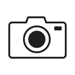Camera icon vector on trendy style for design and print.