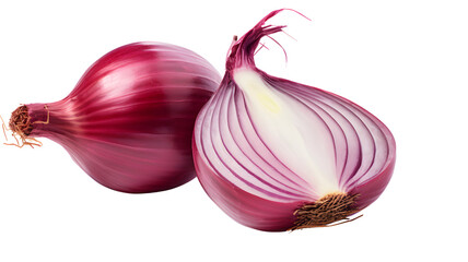 red onion on clear PNG background .generated by AI