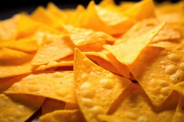 close-up picture showing the texture of nacho chips