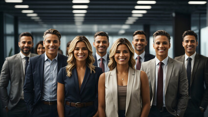 group of people in office - obrazy, fototapety, plakaty