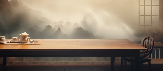 Blur Background and Table Top