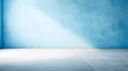 Foto op Canvas Wunderschönes originelles Hintergrundbild eines leeren Raums mit einem Spiel aus Licht und Schatten an Wand und Boden für Design oder kreative Arbeit. Generiert mit KI © shokokoart