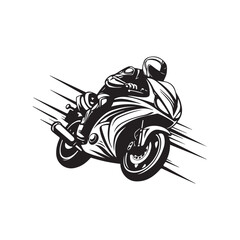 Motorcycle racing Image Vector, motorcycle silhouette vector