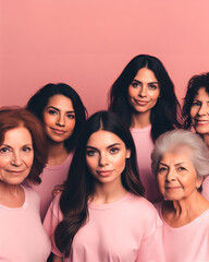 Group of intergenerational Latin women
