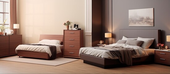 Bedroom furnishings with ample storage capacity