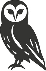 Barn owl bird icon