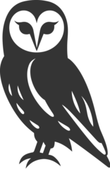 Selbstklebende Fototapeten Eulen Barn owl bird icon  © bismillah_bd