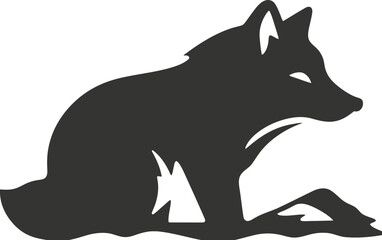 Crab-eating fox icon