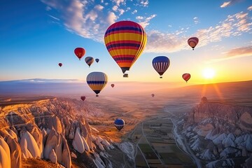 Hot air Balloons at Sunrise