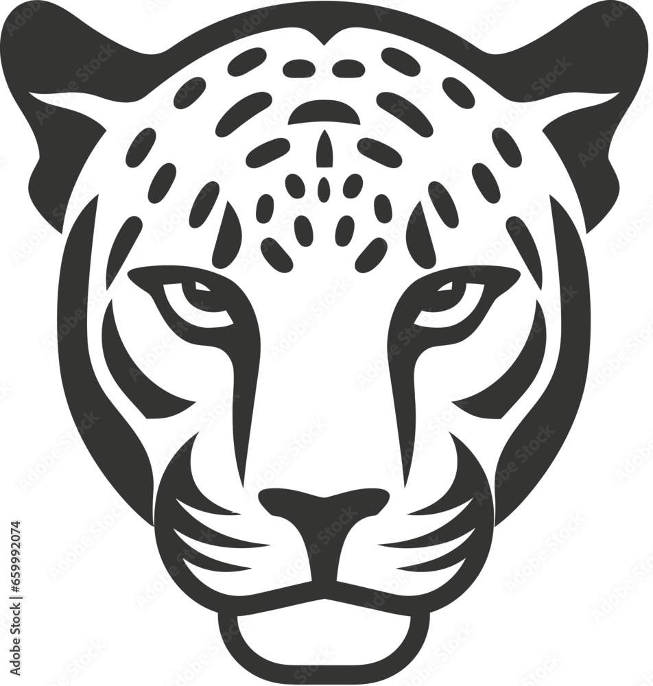 Poster leopard icon