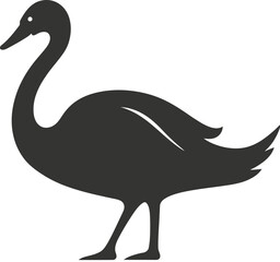 Swan bird icon
