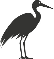 Stork bird icon