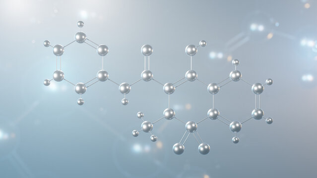 piroxicam molecular structure, 3d model molecule, nonsteroidal anti-inflammatory agents, structural chemical formula view from a microscope