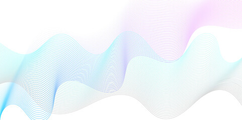 Abstract blue blend technology flowing wave lines background. Modern glowing moving lines design. Modern blue moving lines design element. Futuristic technology concept. Vector illustration.