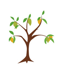 Retro, Mango  vector Craft Design. T-shirt Design. Illustration