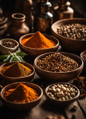 Obraz na płótnie Canvas Spices and herbs