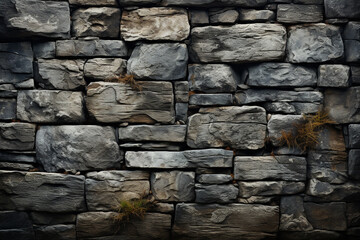Fototapeta premium Creative textured stone wall, a captivating choice for a unique wallpaper background. Ai generated